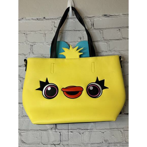 Disney Pixar Loungefly Toy Story 4 Duck/Bunny Tote, No Crossbody Strap - Picture 1 of 9